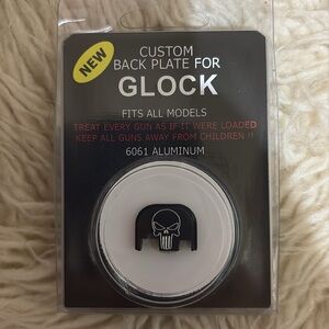 Custom Glock gun back slide plate punisher fits all models new in package